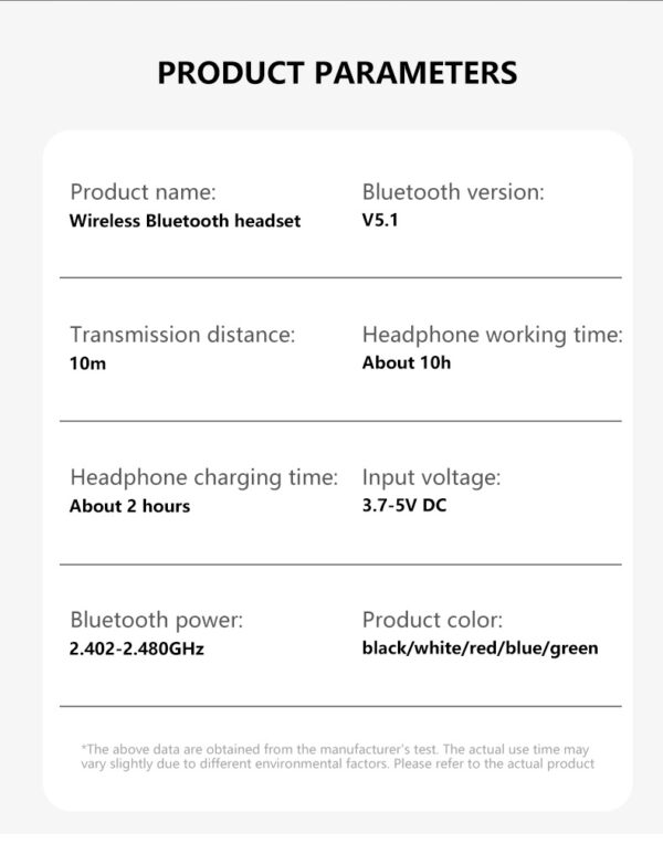Premium Wireless Bluetooth 5.0 Headphones – Long Battery Life - Image 10