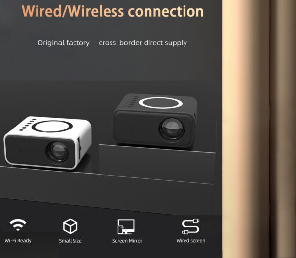 Wired/Wireless Mini Projector - Image 2