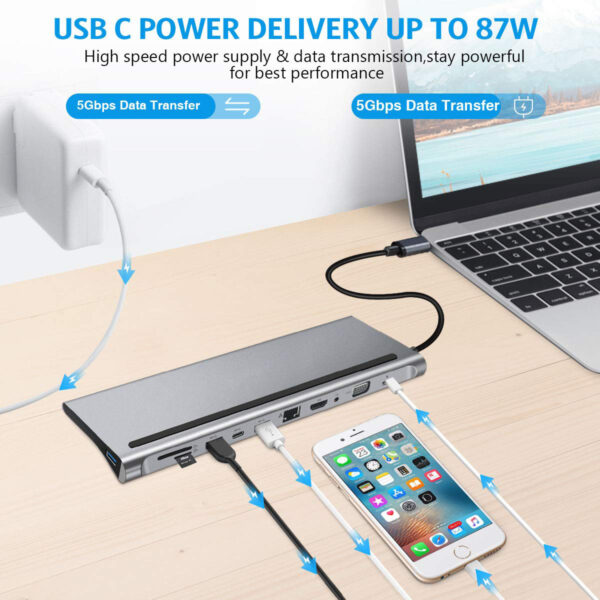 11 in 1 USB Type-C Docking